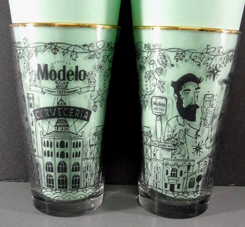 Modelo cerveza beer pint glass - modelo,